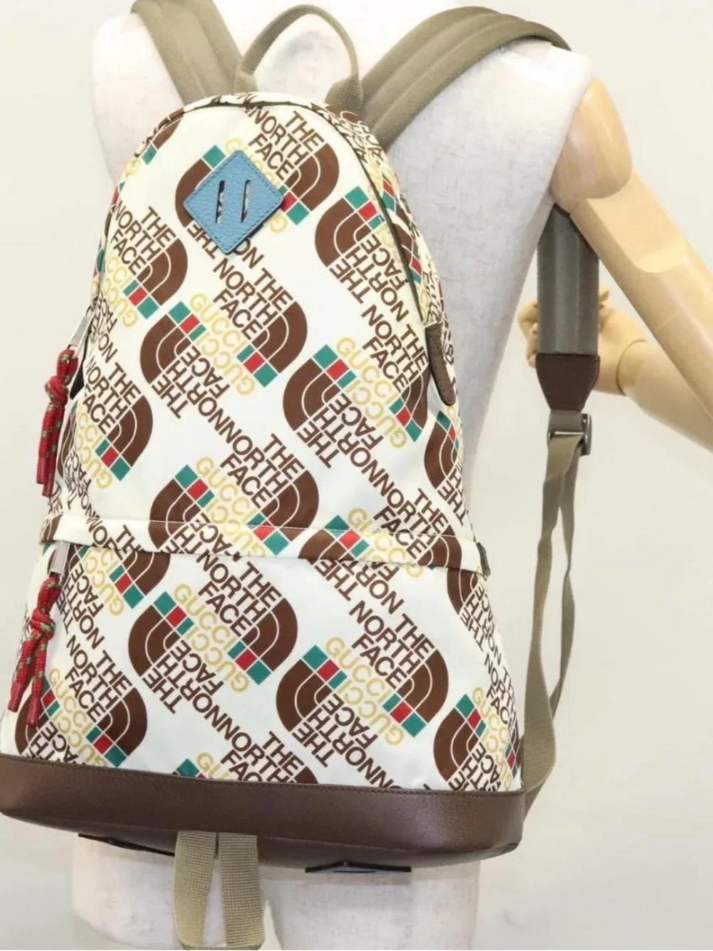 The North Face X Gucci cream Backpack